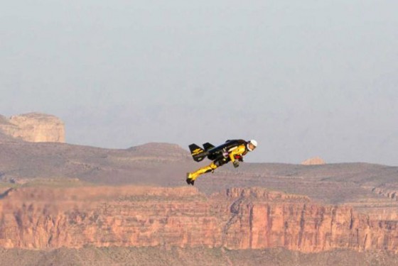Jetman flies over the Grand Canyon