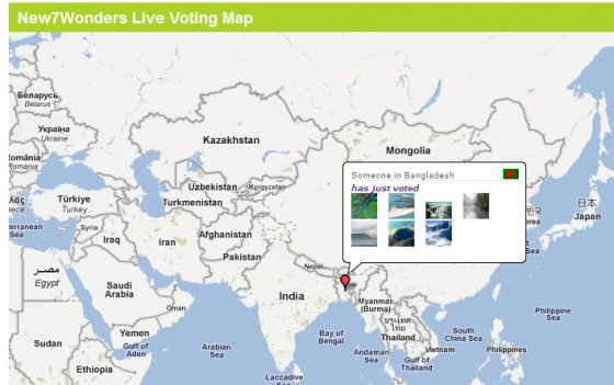 Live Voting Map