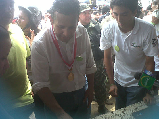 President Ollanta Humala of Peru voting for the Amazon 