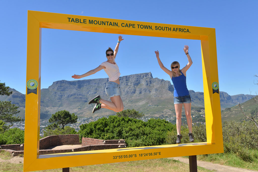 Enjoying the view on Signal Hill